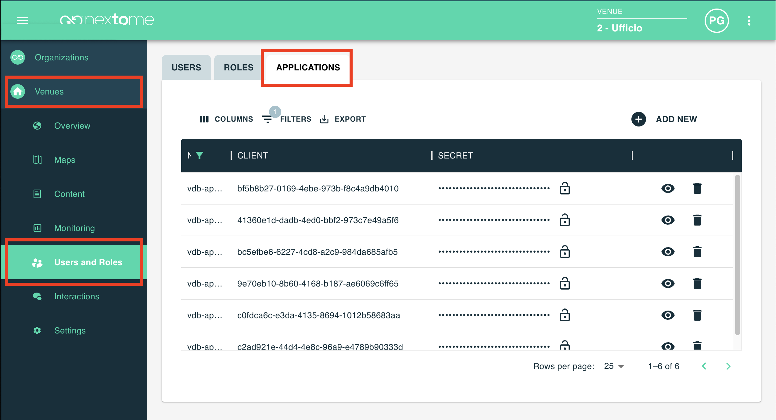 Retrieve SDK Credentials